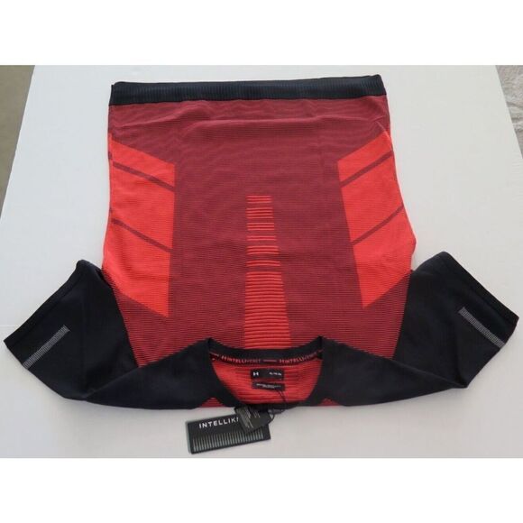 Under Amour 1366503 002 Men's Sz XL Red/Black IntelliKnit 1/4 Zip S/S Shirt $85 - Picture 5 of 8